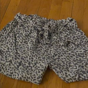 Leopard Print Shorts
